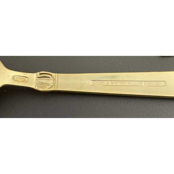 Reed & Barton Sanderling Gold Electroplate Stainless Steel Serving Set‎ of 9 - Picture 6 of 6